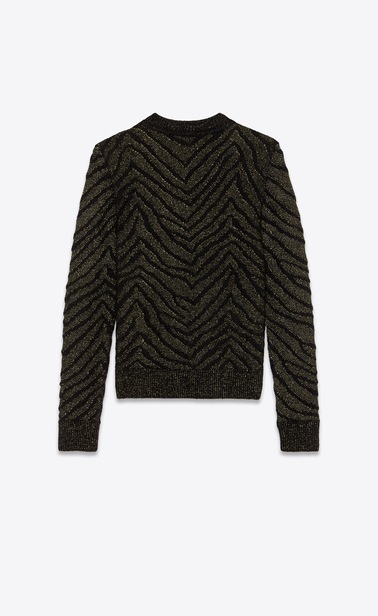 Zebra lurex jumper